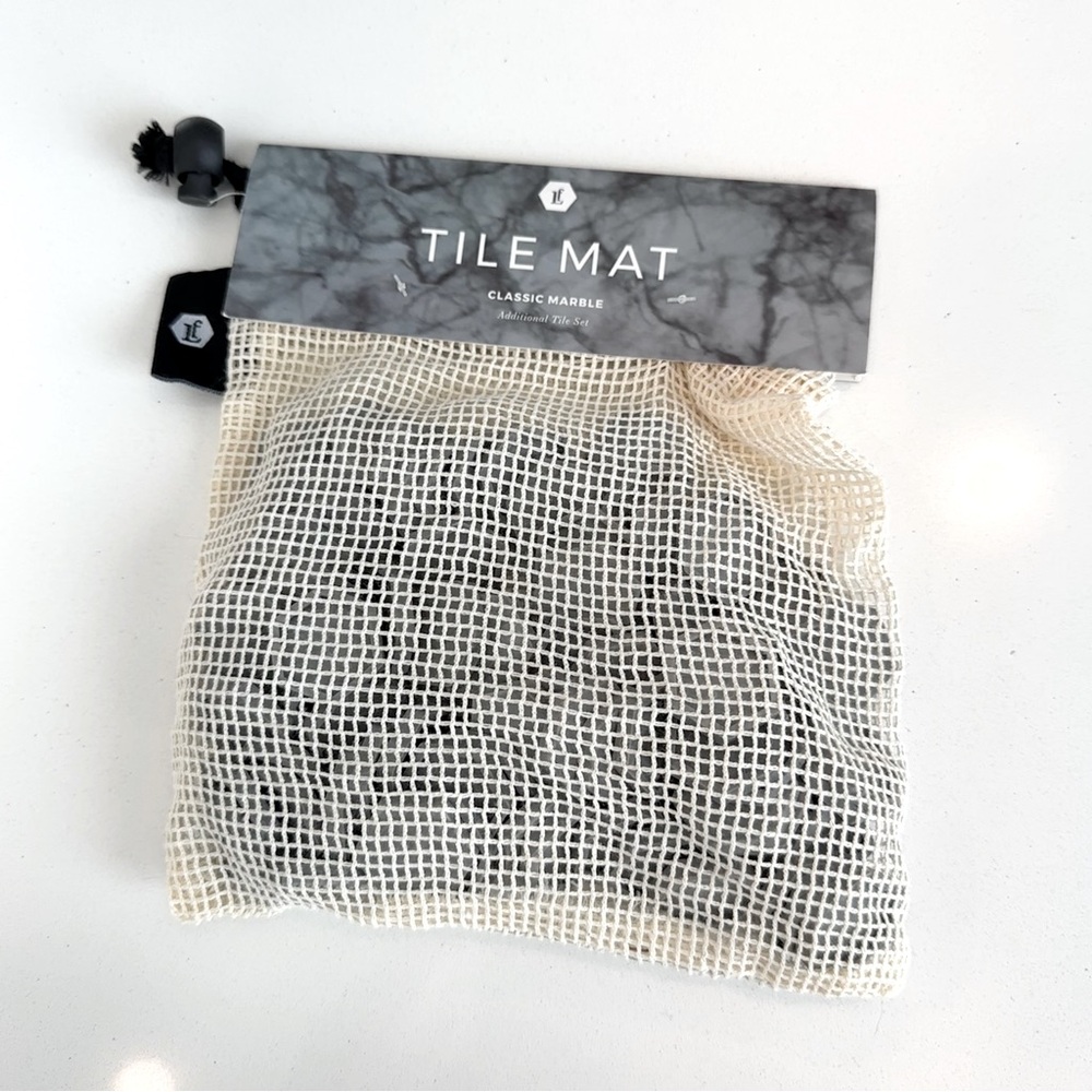 Letterfolk Tile Mat Silicone Tile Set - Classic Marble